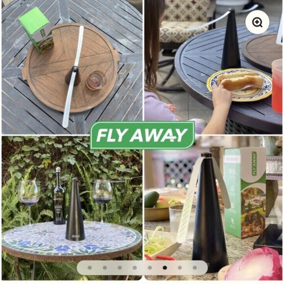 Fly Away Pest Repellent Fan Keep Pests Away From Outdoor/Indoor Tables Picnics - Picture 11 of 12